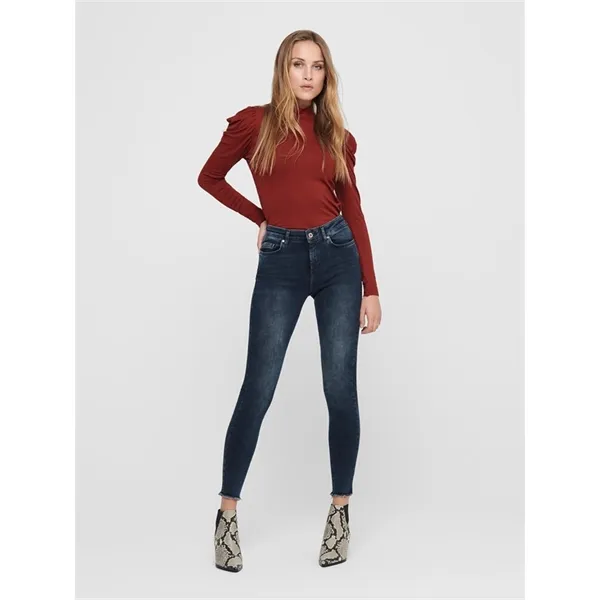 ONLBLUSH jeans skinny sfrangiato donna only
