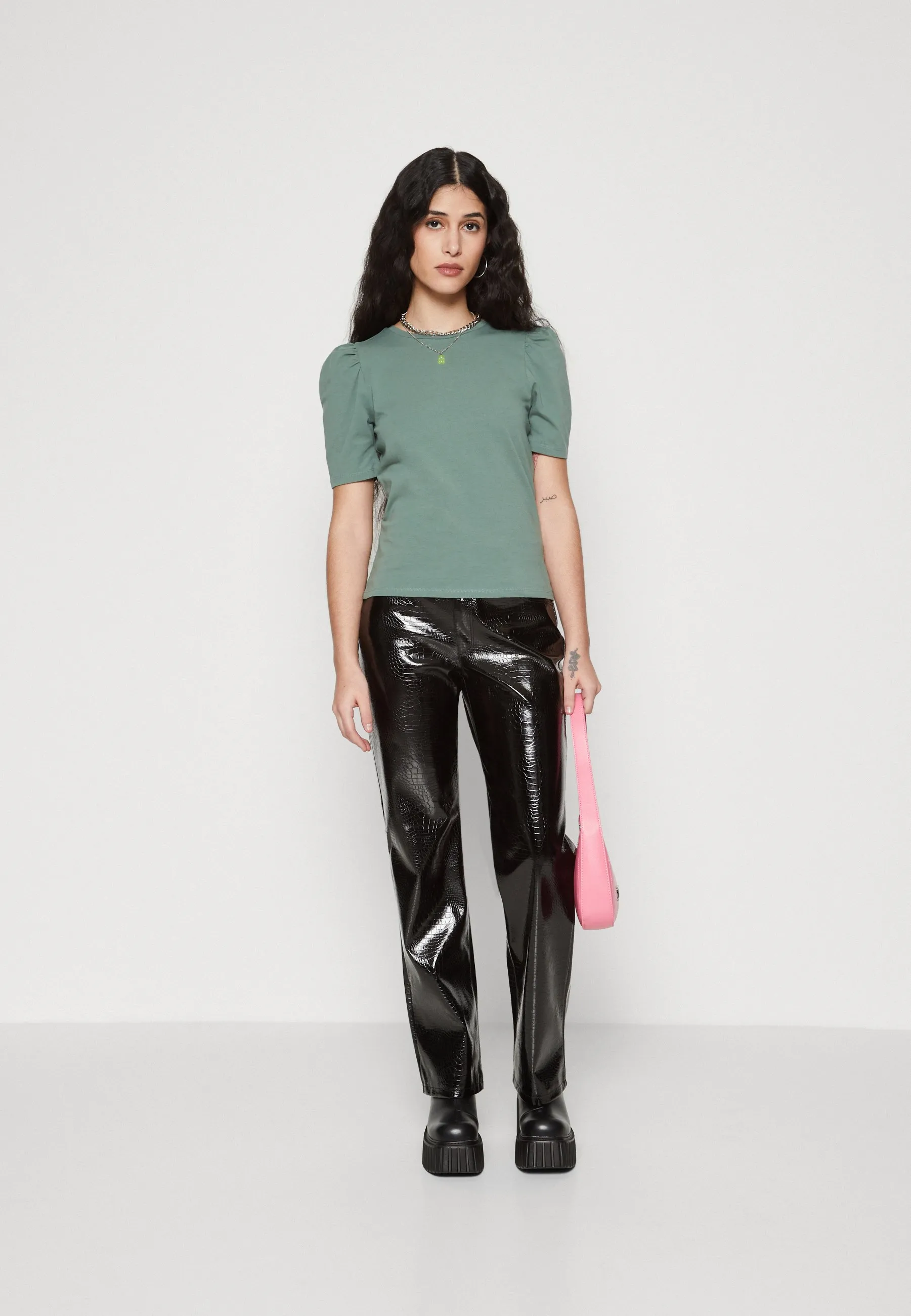 ONLLIVE LOVE 2/4 PUFFTOP - T-shirt basic