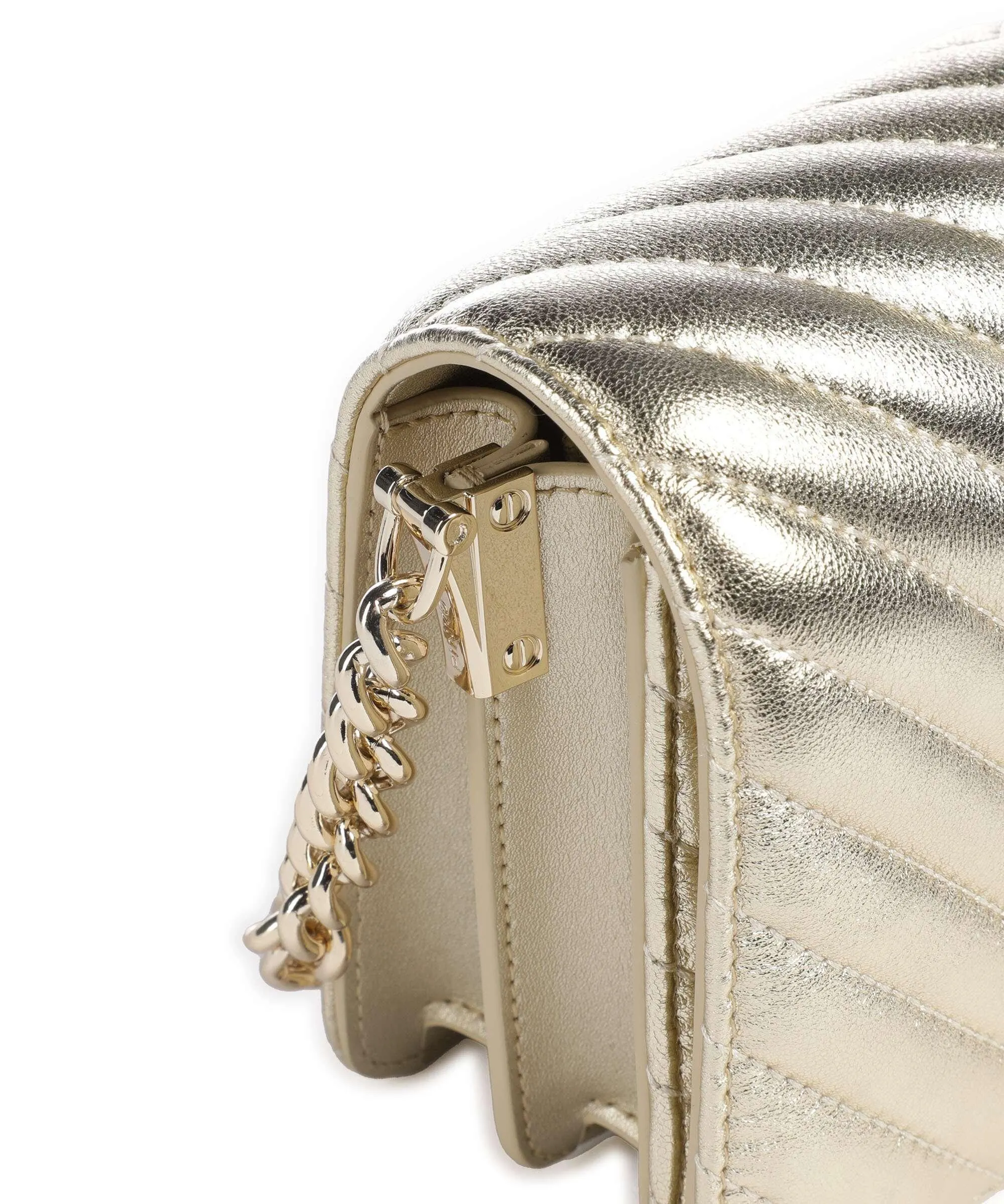  Pinko Love Click Mini Borsa a tracolla pelle di pecora oro  