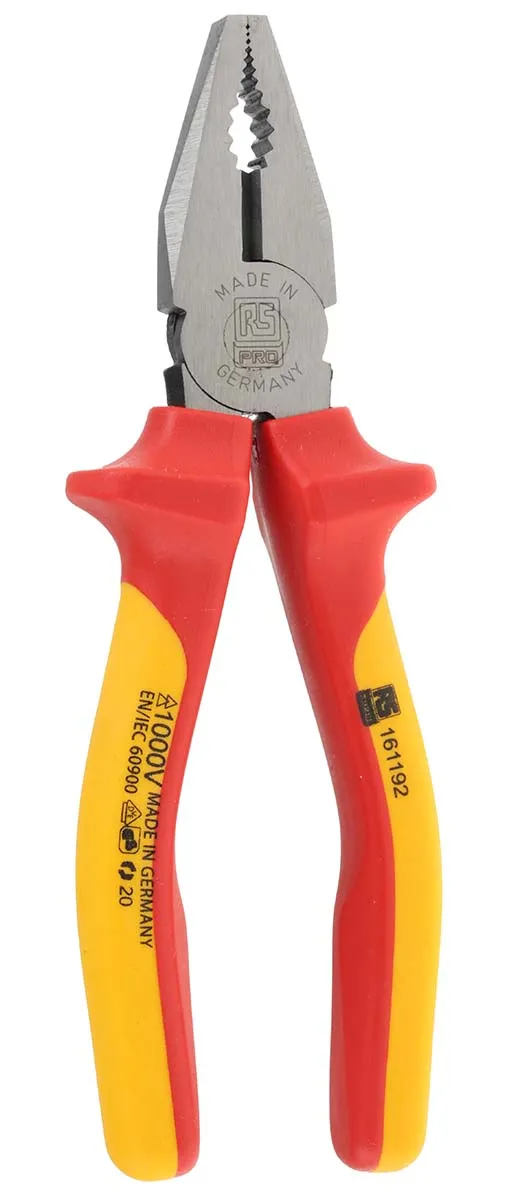 Pinze combinate RS PRO in Acciaio, lungh. 160 mm Ad angolo retto