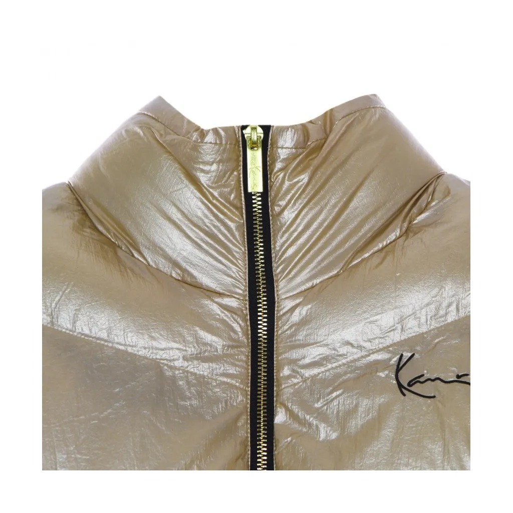 piumino corto donna chest signature puffer jacket GOLD