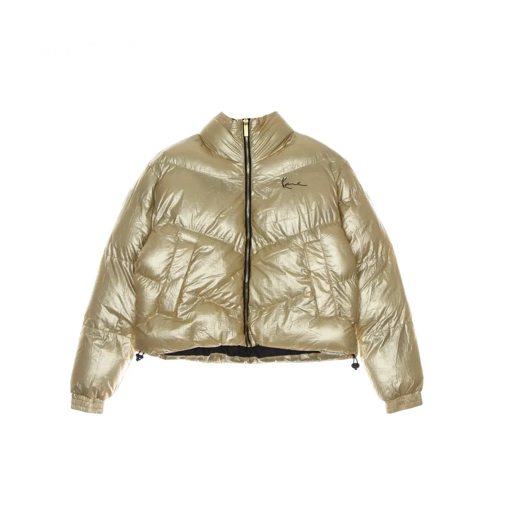 piumino corto donna chest signature puffer jacket GOLD