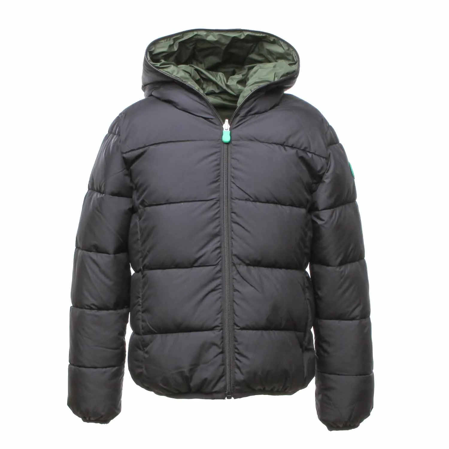 Piumino Unisex Verde E Nero Bambino E Teenager
