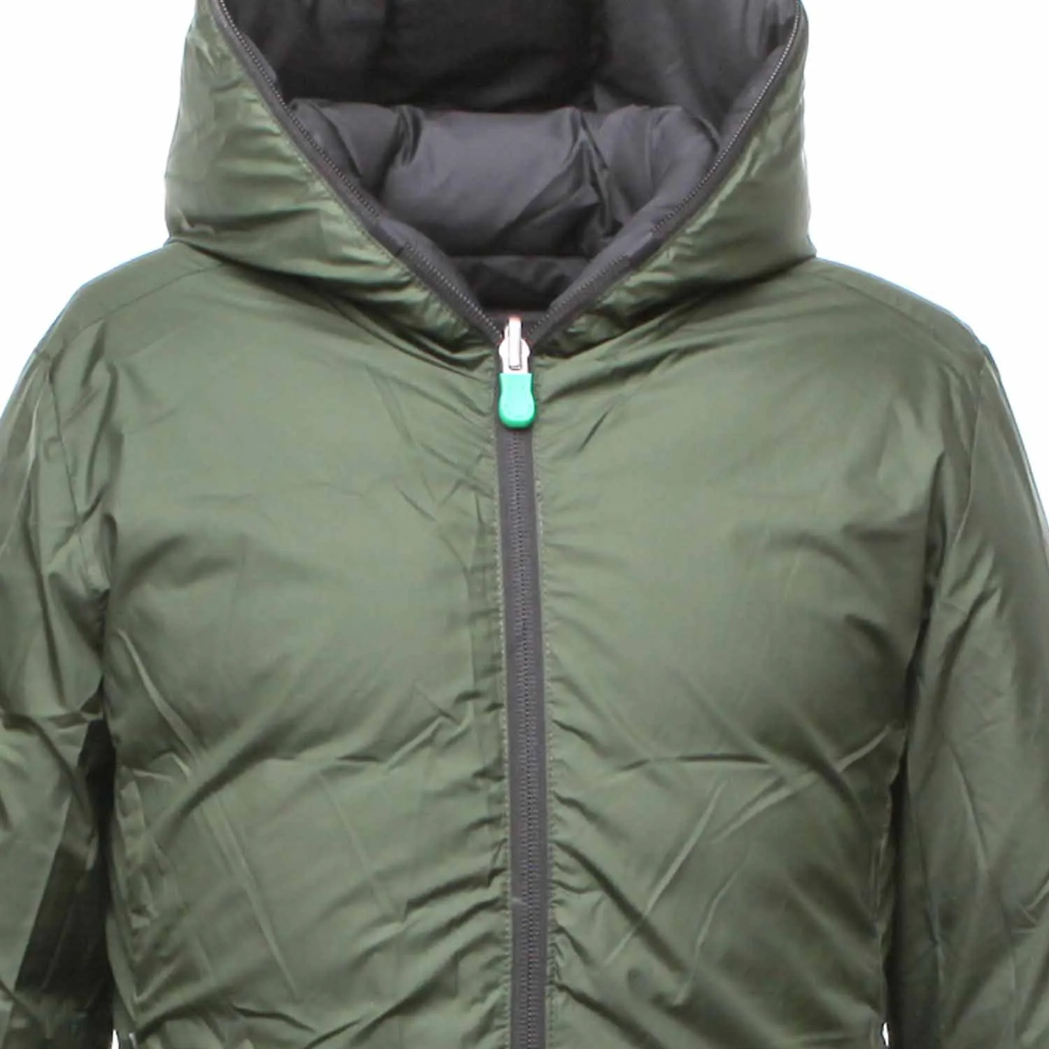 Piumino Unisex Verde E Nero Bambino E Teenager