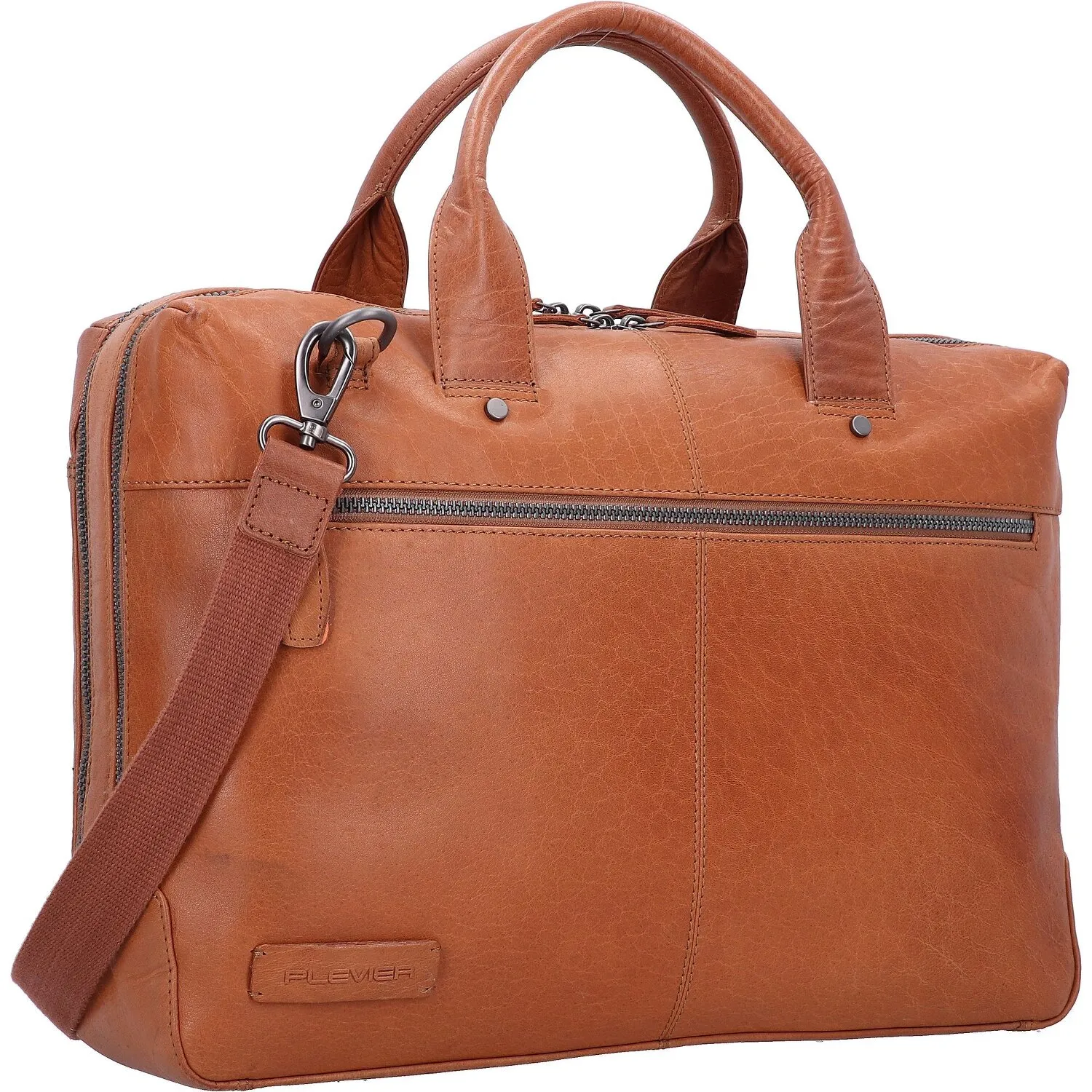 Plevier Rock Flint Valigetta Protezione RFID Pelle 41 cm Scomparto per laptop