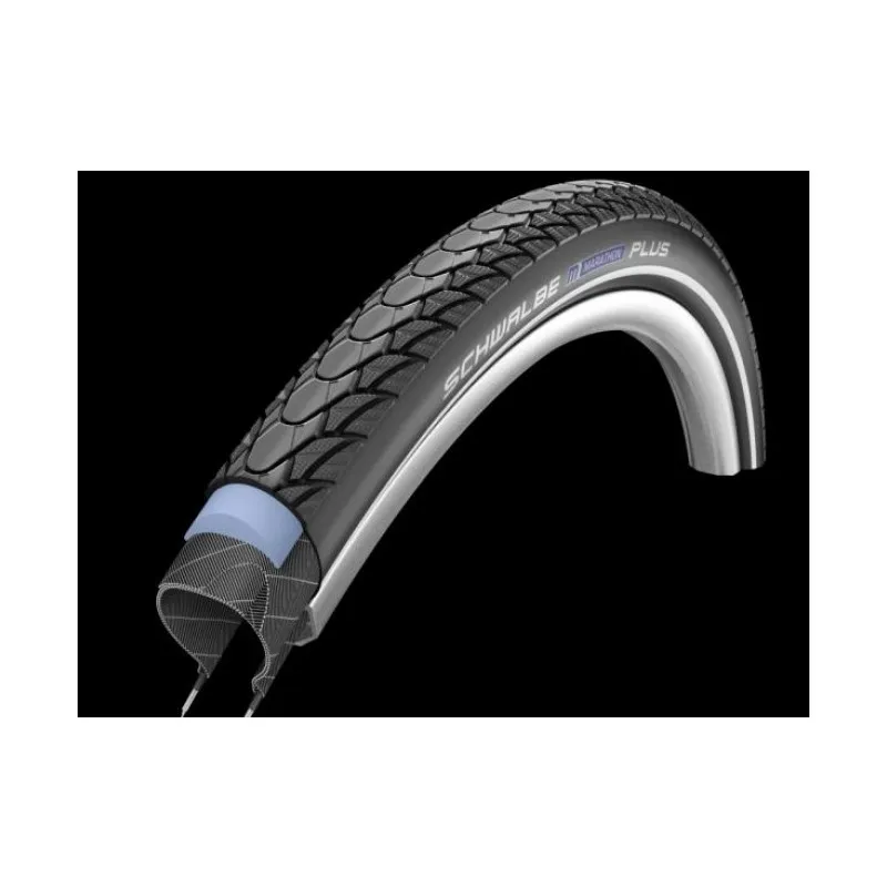 Pneumatico Rigido E-Bike Antiforatura Schwalbe Marathon Plus Performance Line 28x1.5" (40-622) Nero/Reflex