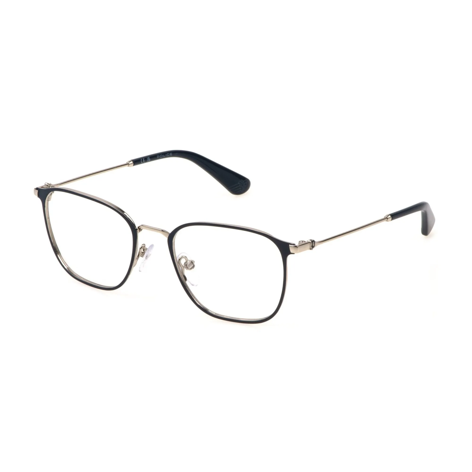   Police VK580 - 0E70 Parti Blu Palladio Lucido | Occhiale Da Vista Bambino Unisex 