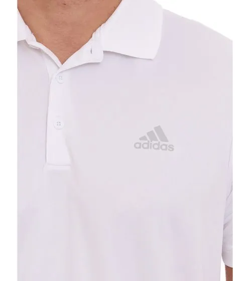 Polo adidas Performance Primegreen da uomo in maglia da golf di qualità piqué GQ3132 bianca