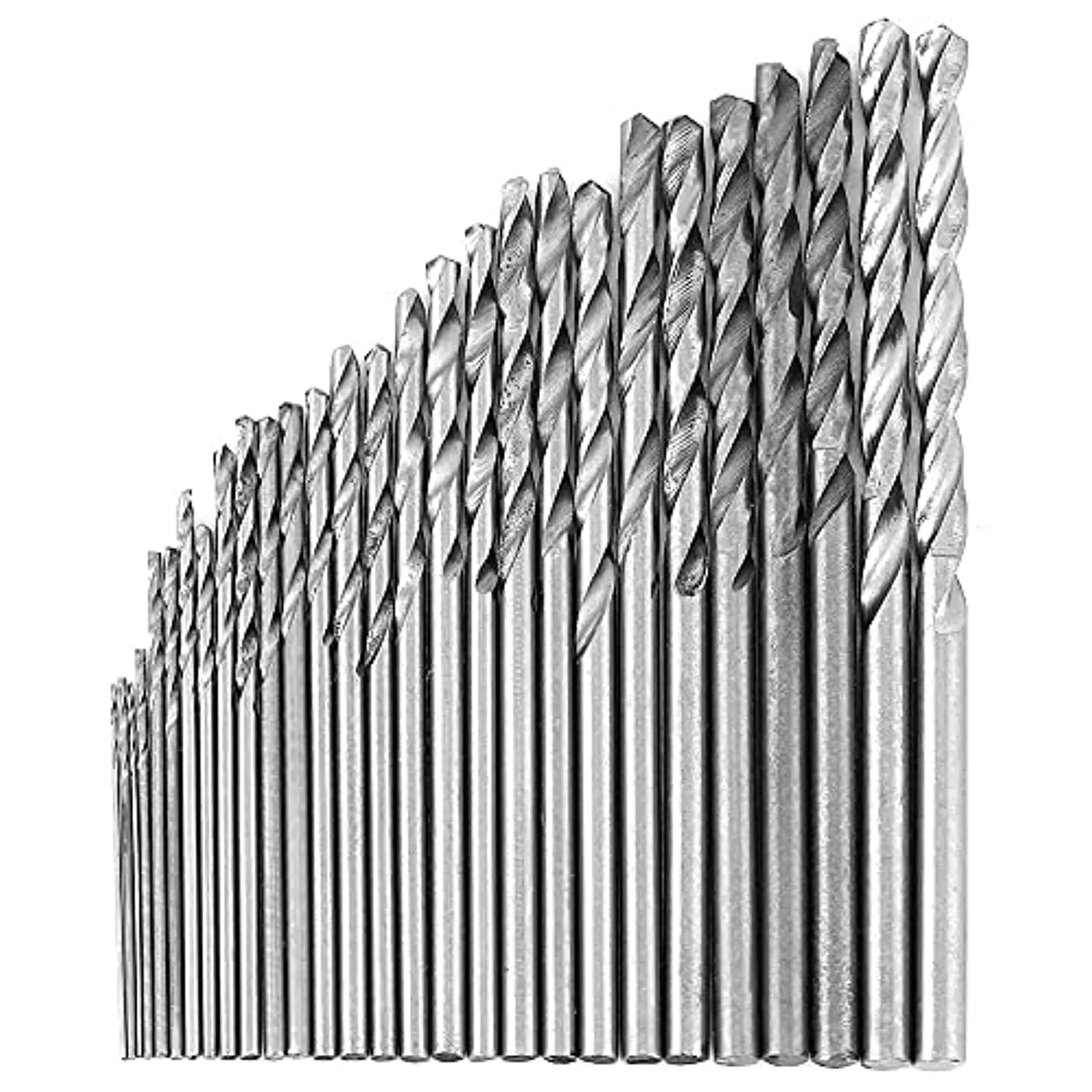 Punta elicoidale, 16 pezzi 0.8-1.5mm HSS Utensile elettrico a gambo dritto Punte elicoidali Trapano di precisione Kit fai da te 