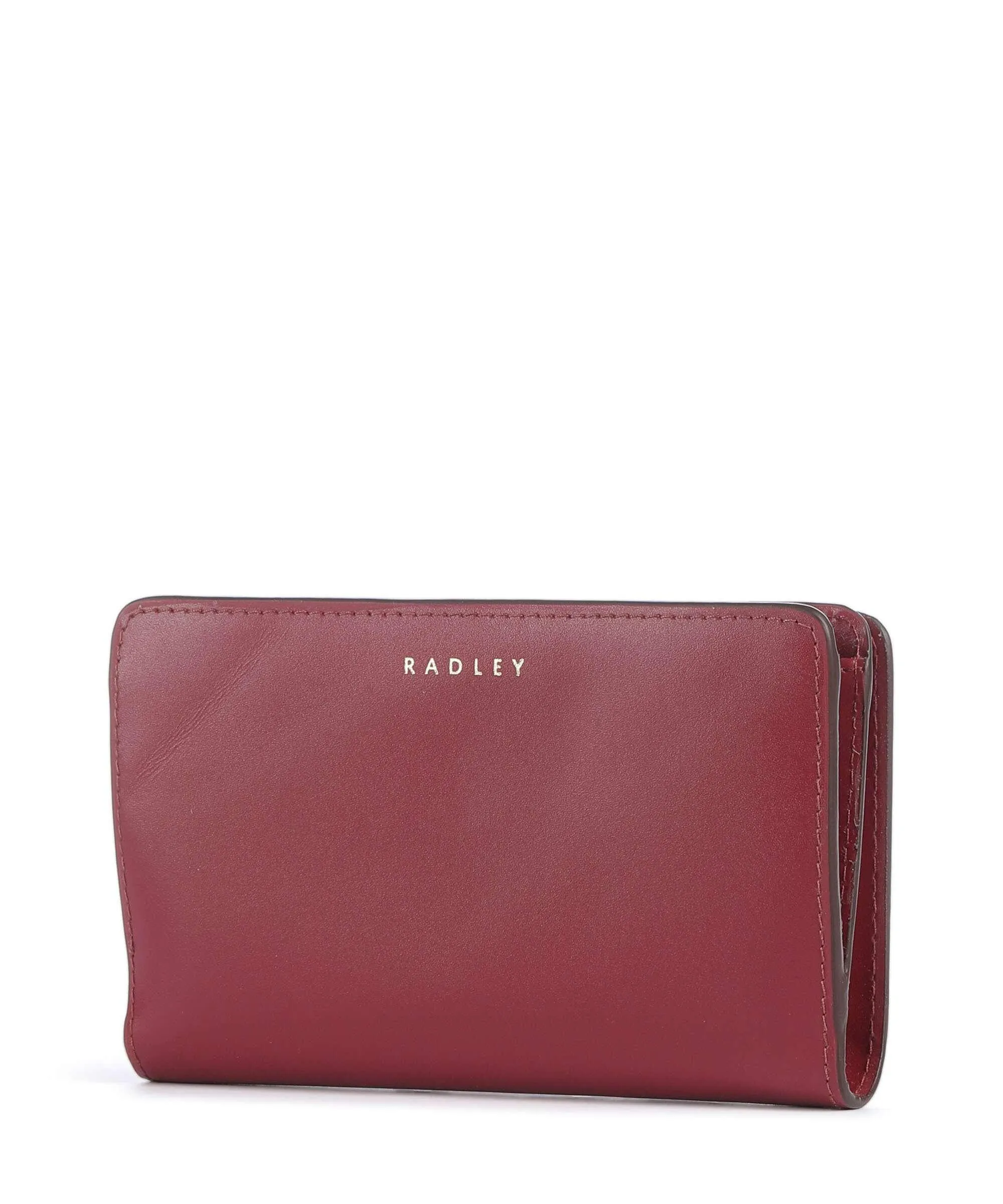  Radley London Heritage Dog Outline Portafoglio pelle di vacchetta finemente grana rosso bordò  