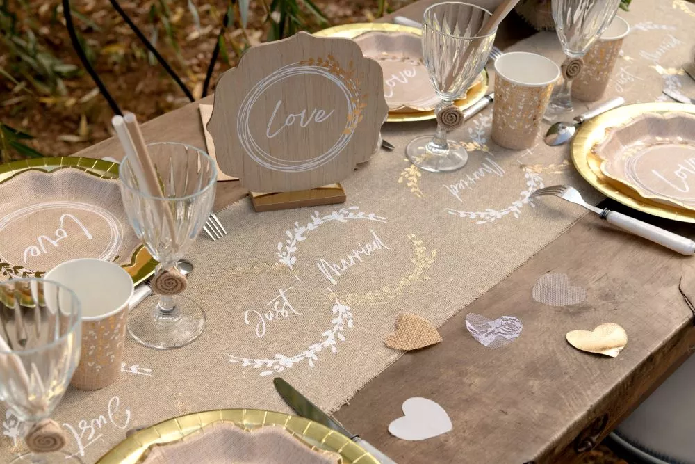 Runner da tavolo Natural Wedding 3m