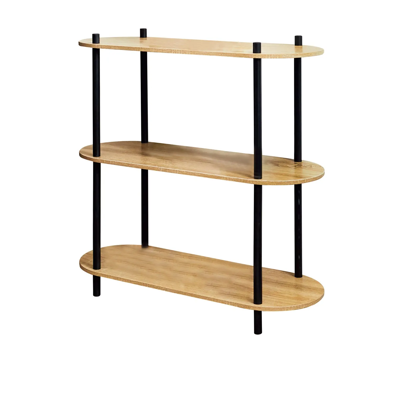 Scaffale in legno 3 ripiani - 80x79x30 cm 