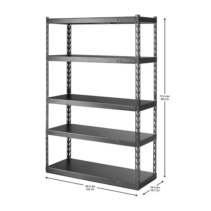Scaffale in metallo Gladiator 122X46X183 GARK485TGG 