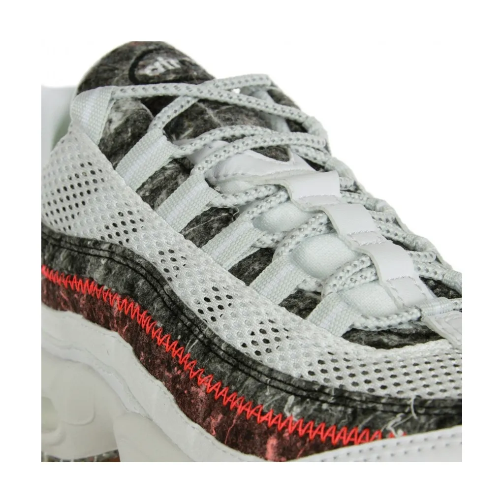 scarpa bassa uomo air max 95 WHITE/PHOTON DUST/BRIGHT CRIMSON
