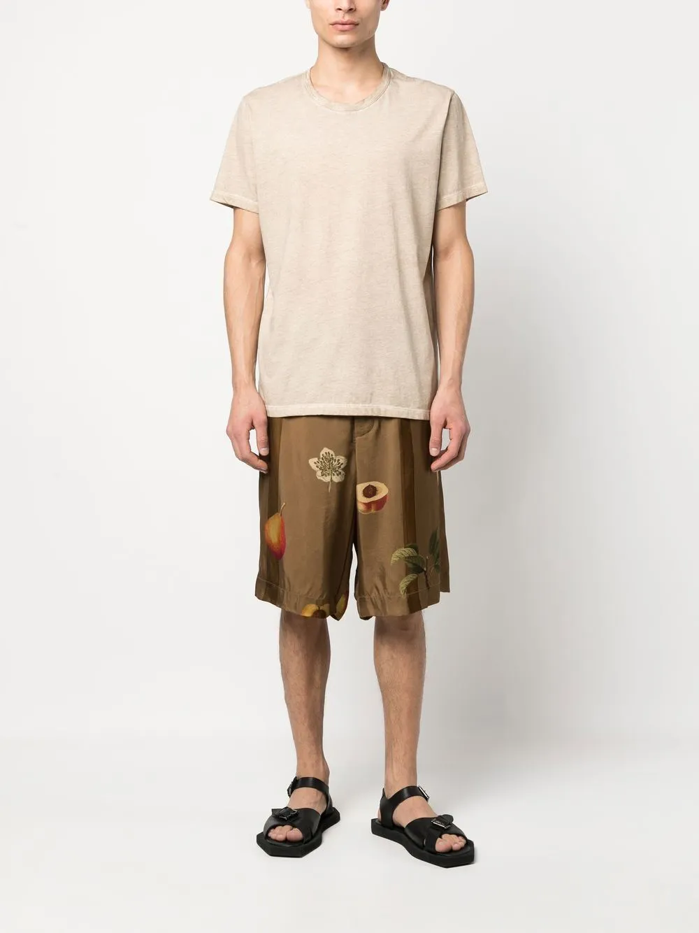 shorts ampio con stampa
