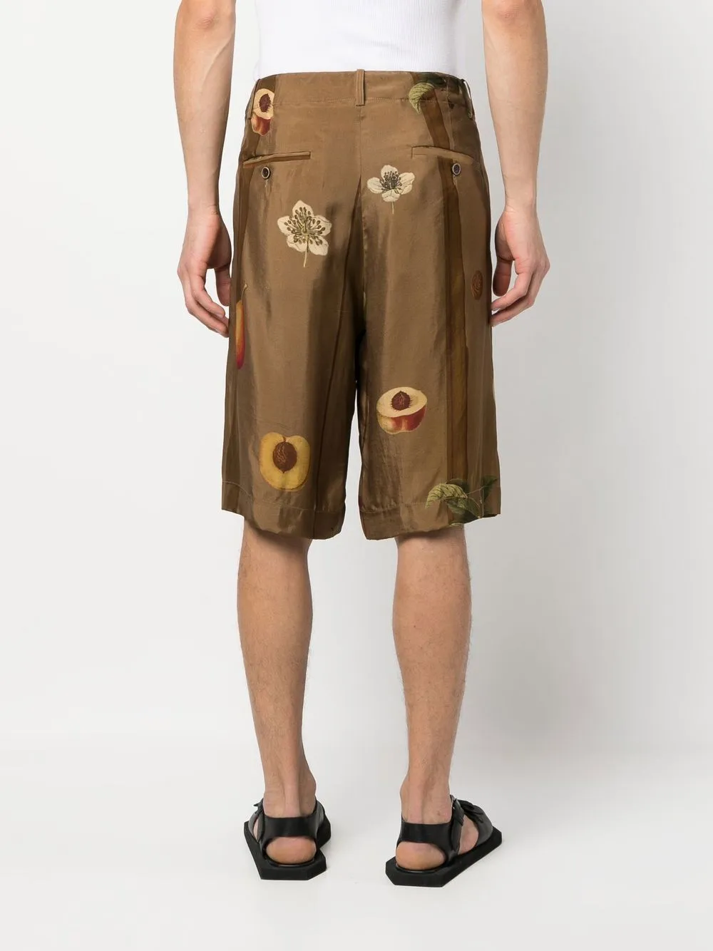 shorts ampio con stampa