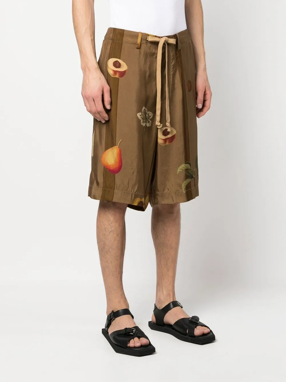 shorts ampio con stampa