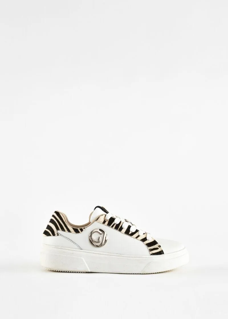 Sneaker con inserti in cavallino