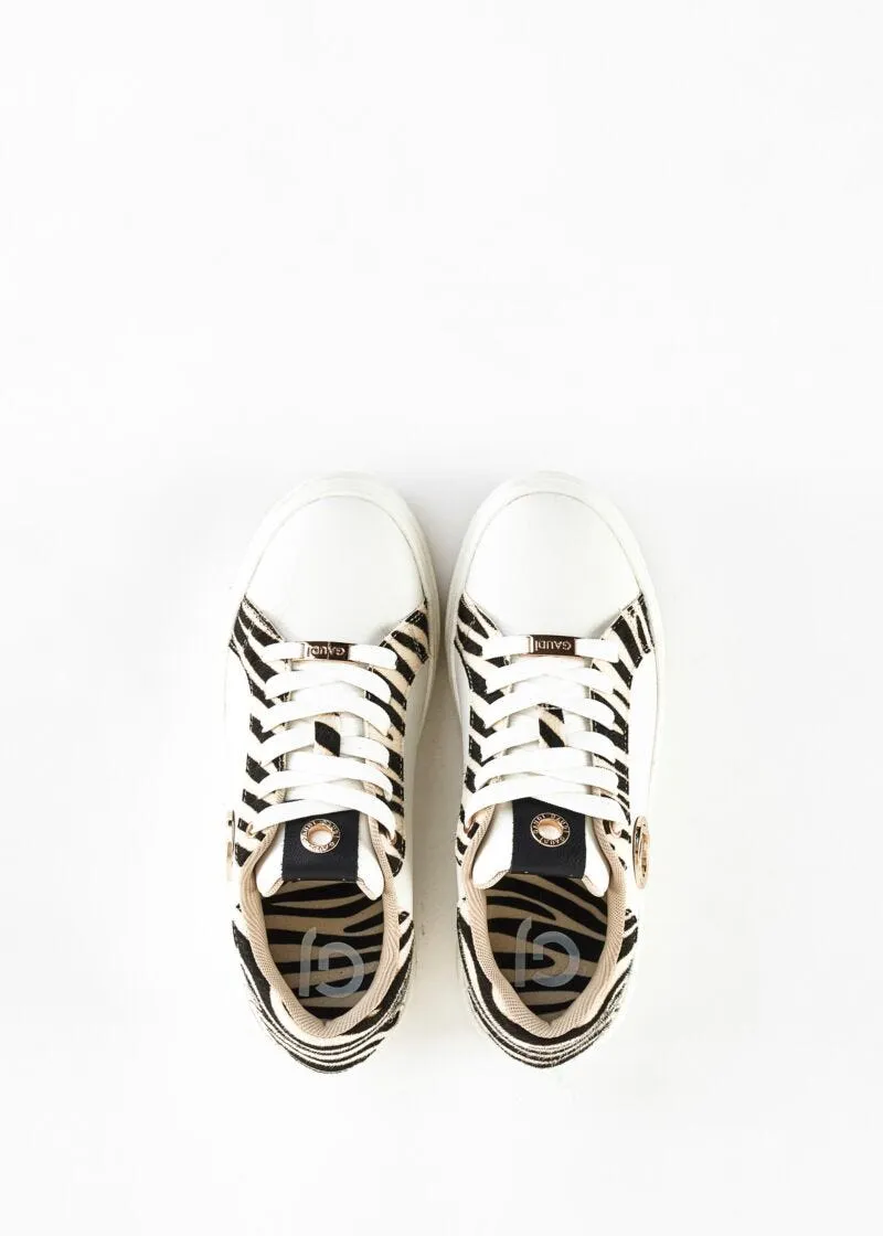 Sneaker con inserti in cavallino
