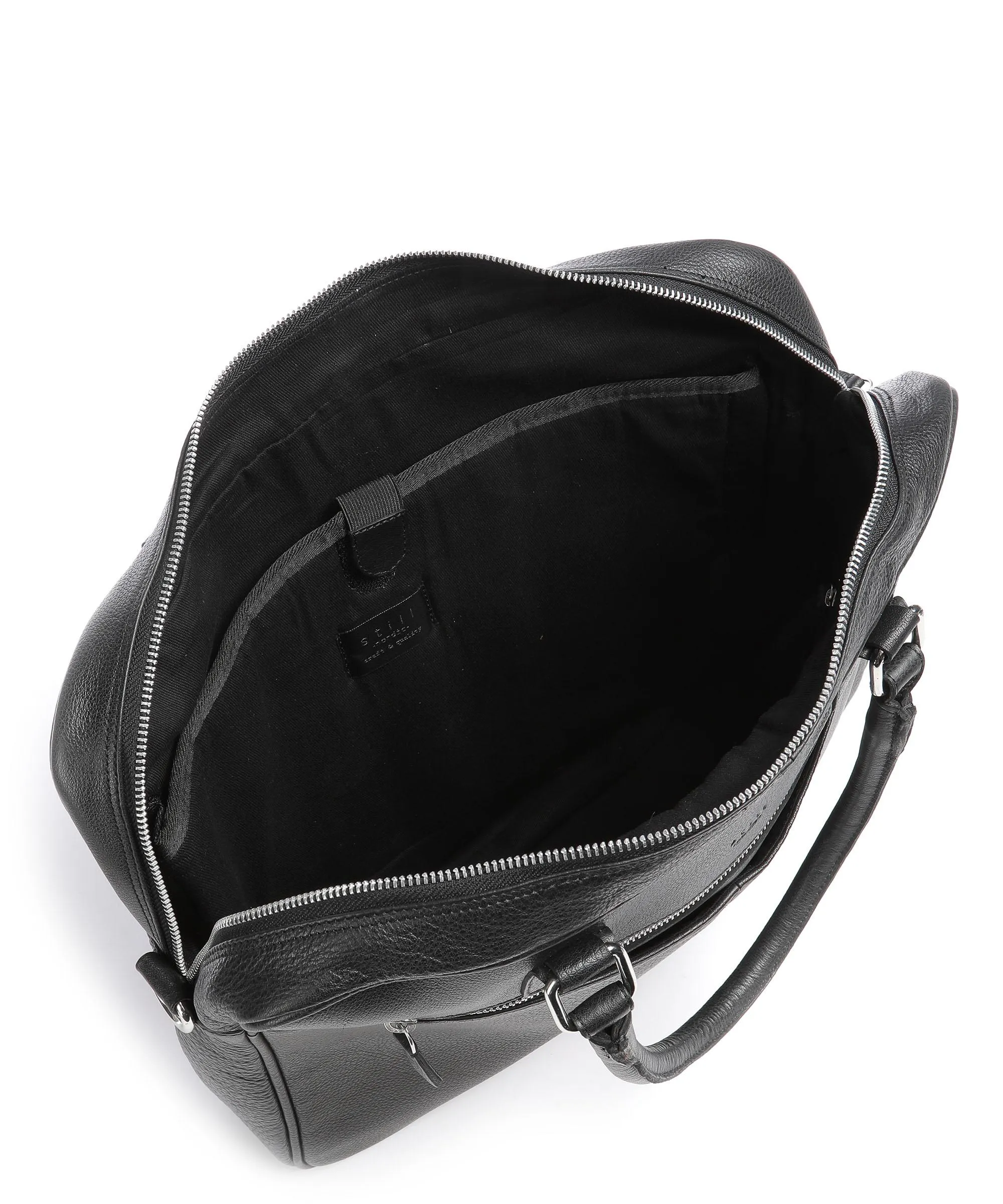  Still Nordic Terrence Terrence Cartella 14″ pelle a grana fine nero  