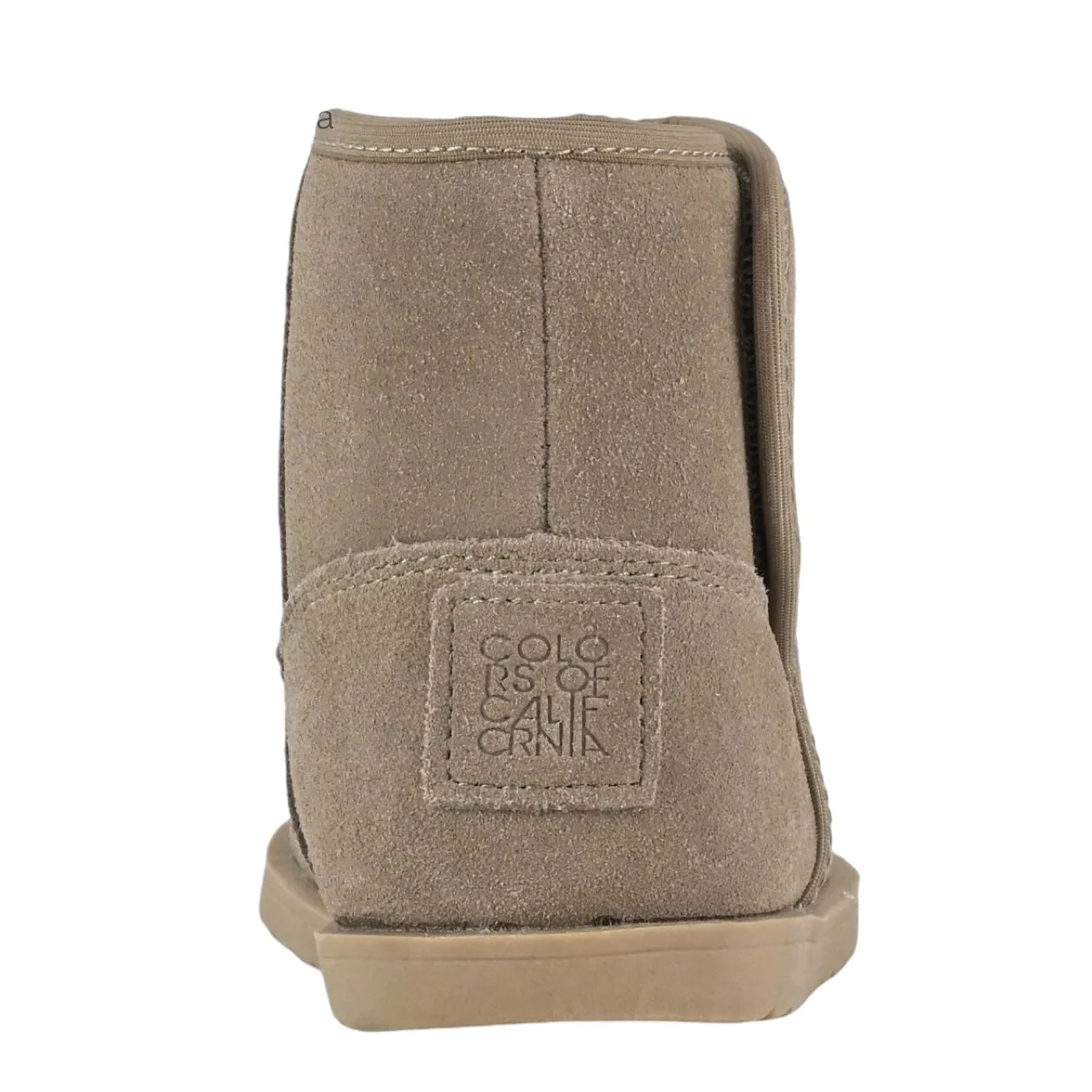 Stivaletto in camoscio taupe per neonati e bambini