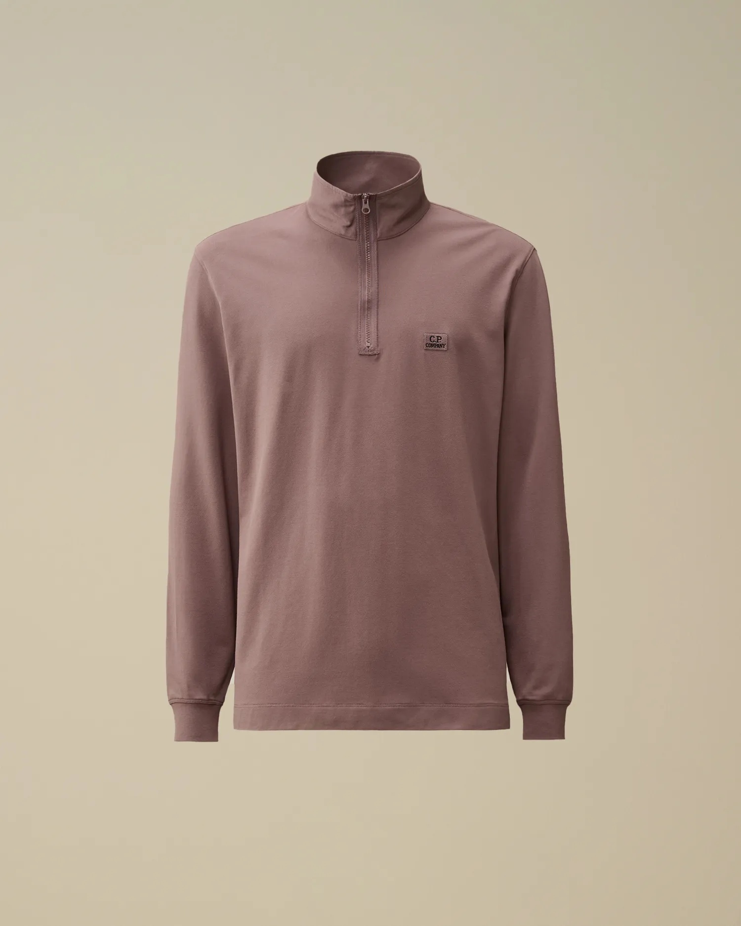 Stretch Piquet Longsleeve Zipped Polo