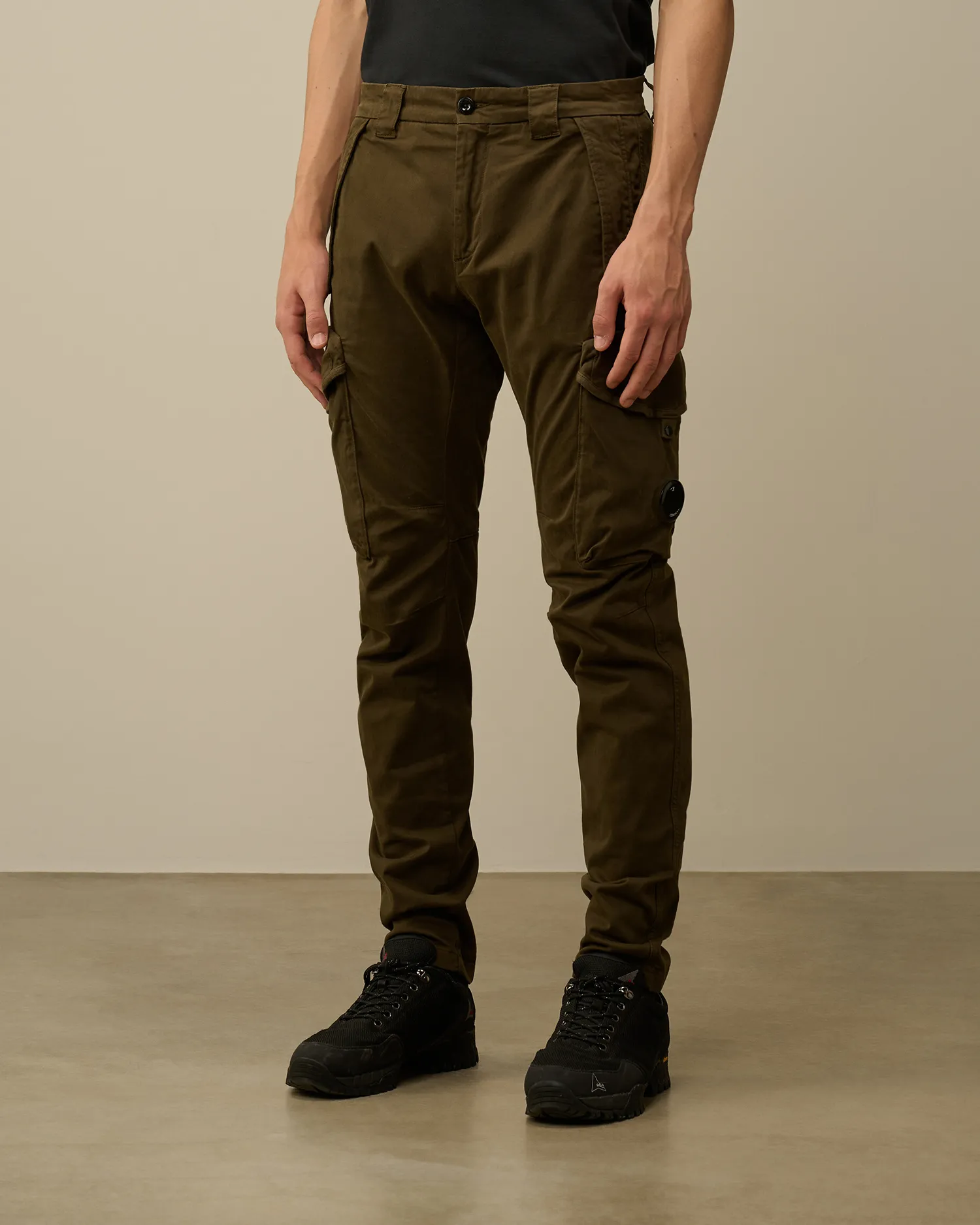 Stretch Sateen Ergonomic Lens Cargo Pants