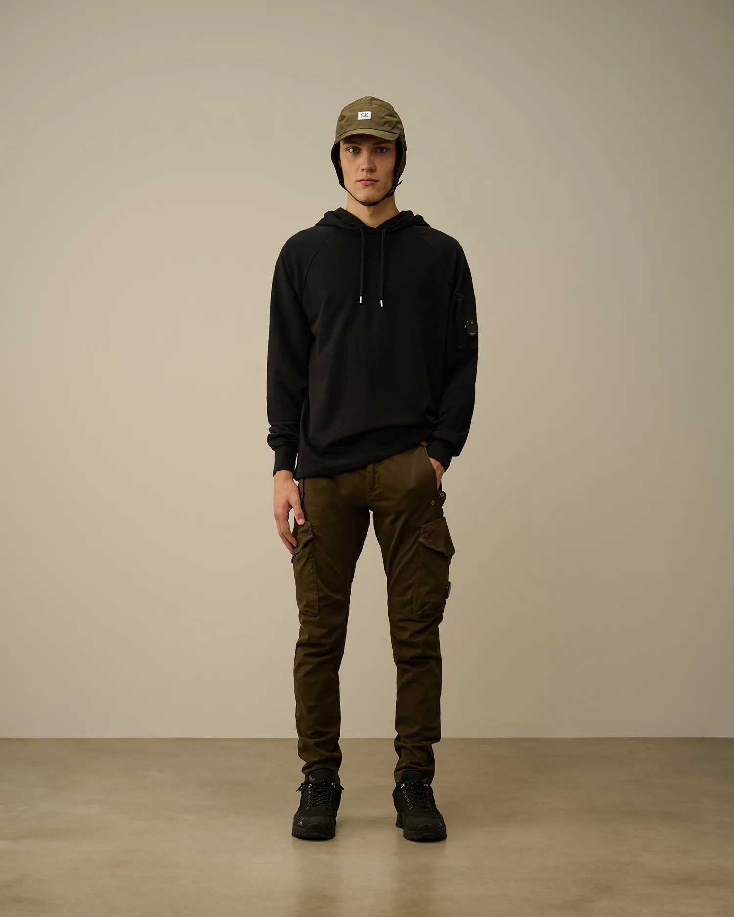 Stretch Sateen Ergonomic Lens Cargo Pants
