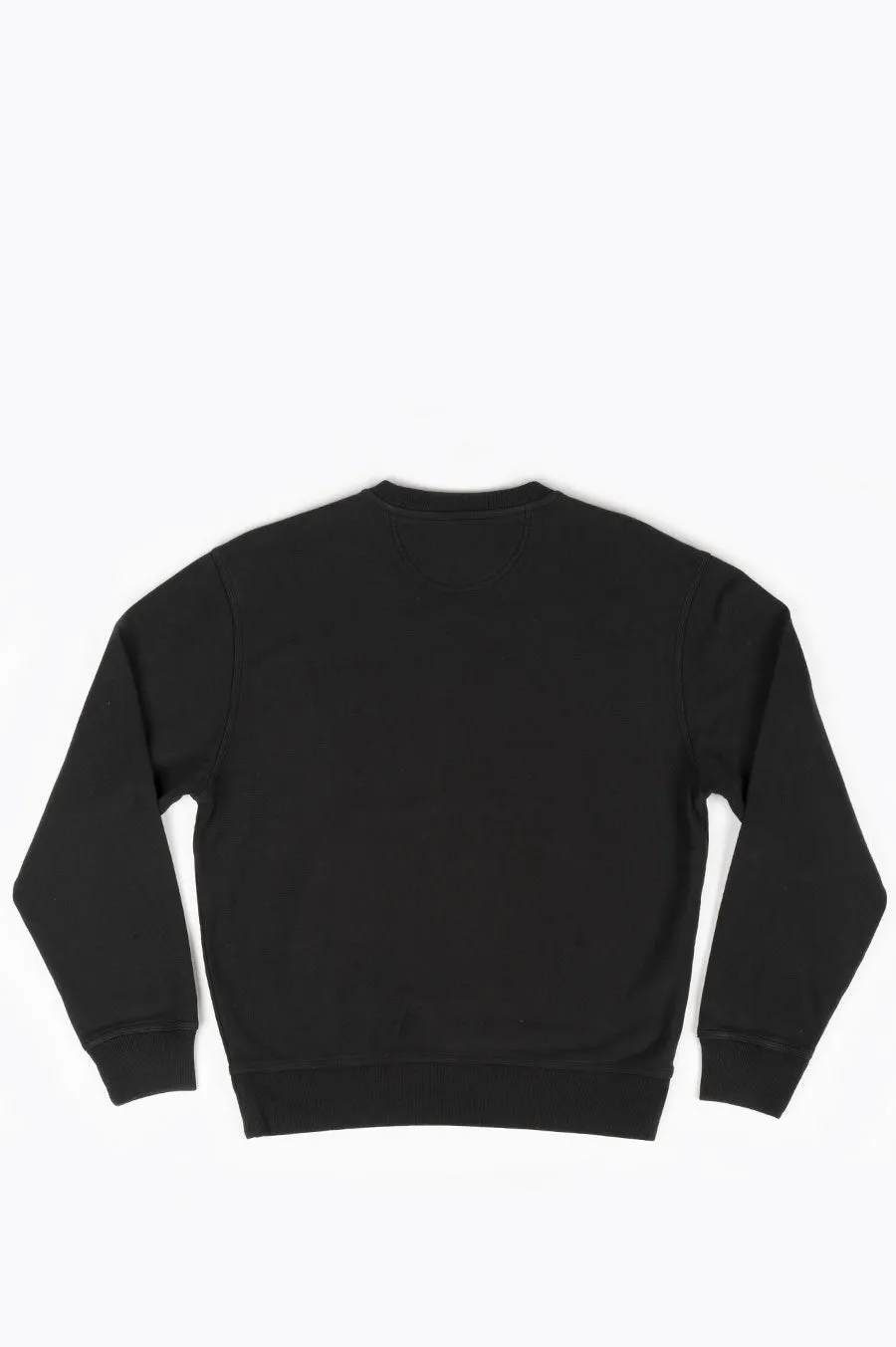 STUSSY STOCK LOGO CREW BLACK