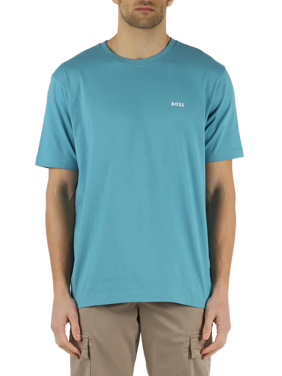 T-shirt in cotone con stampa posteriore