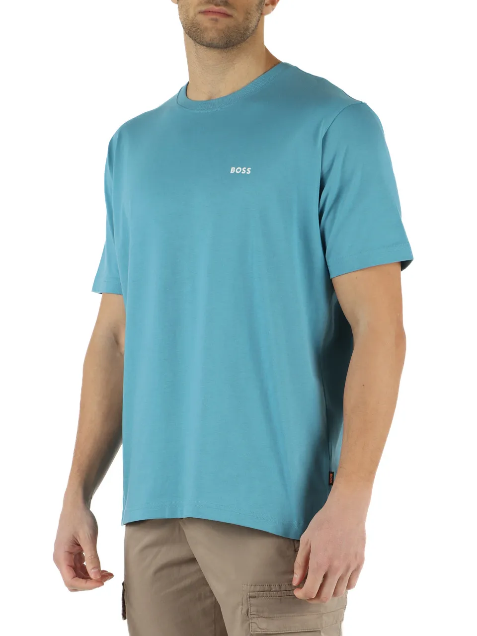 T-shirt in cotone con stampa posteriore