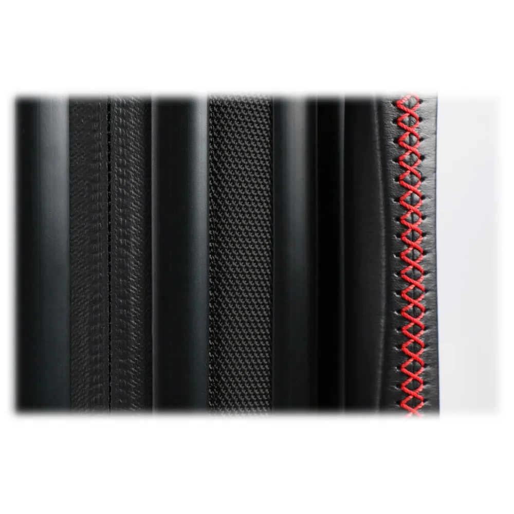 TecknoMonster - Valigia Akille Flap Black in Fibra di Carbonio - Trolley in Carbonio Aeronautico