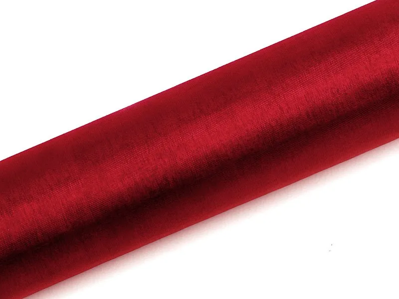 Tessuto organza rosso 9m x 16cm