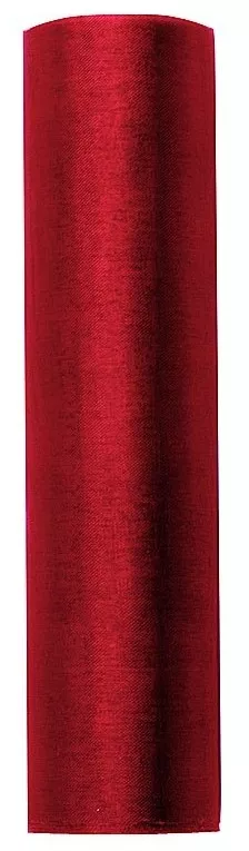 Tessuto organza rosso 9m x 16cm