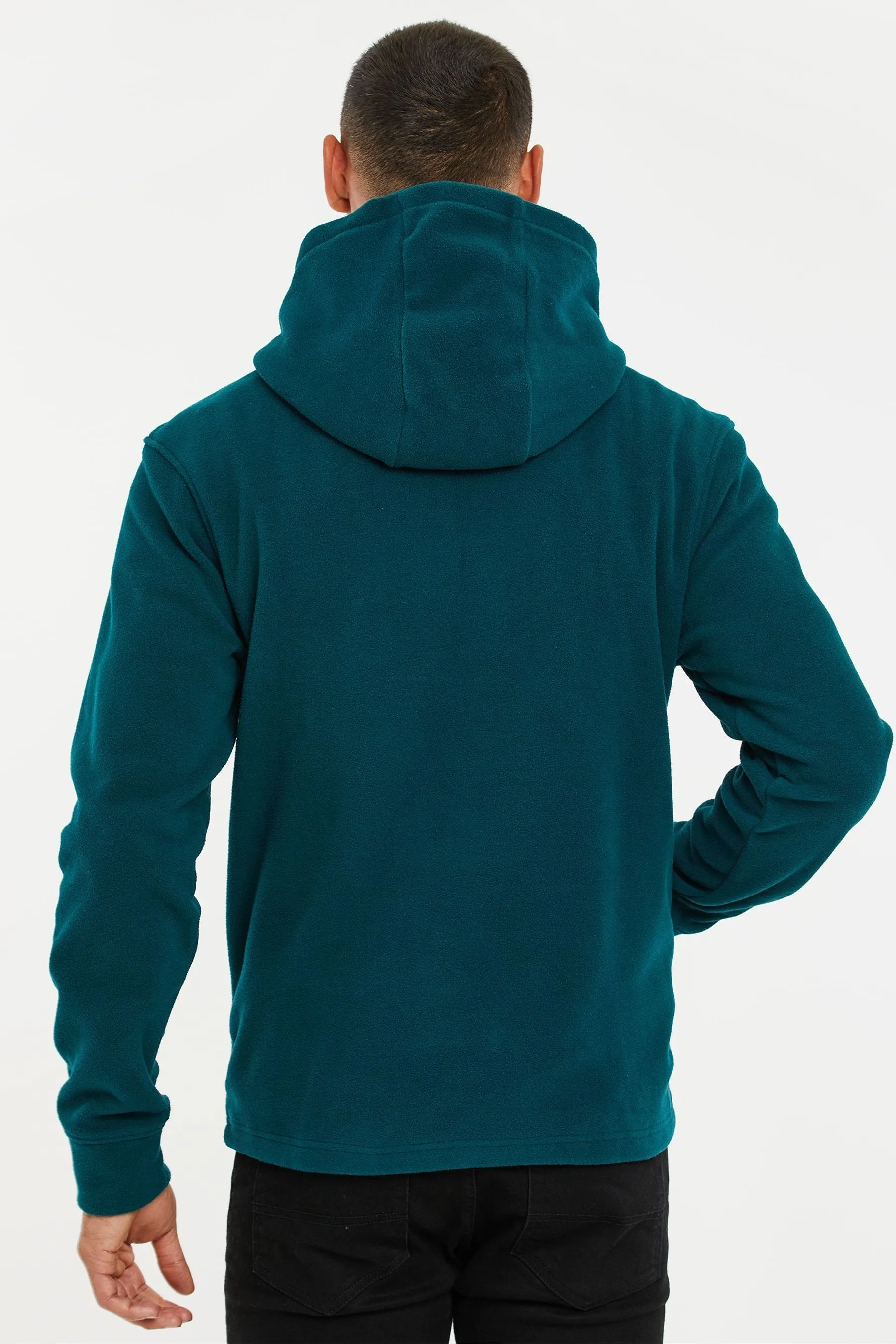 Threadbare - Felpa in micro pile con cappuccio