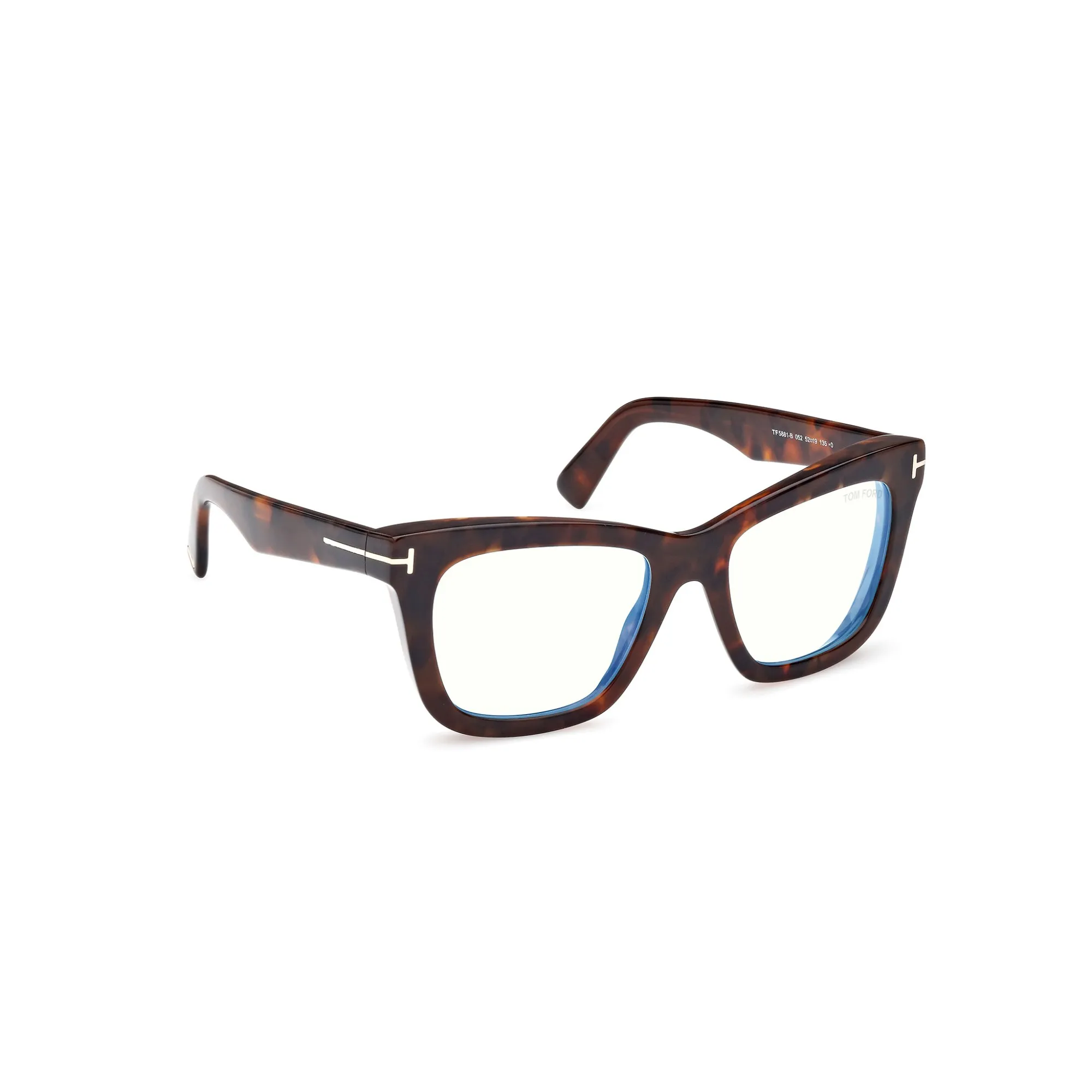   Tom Ford FT 5881-B Blue Filter 052 Avana Scura | Occhiale Da Vista Donna 