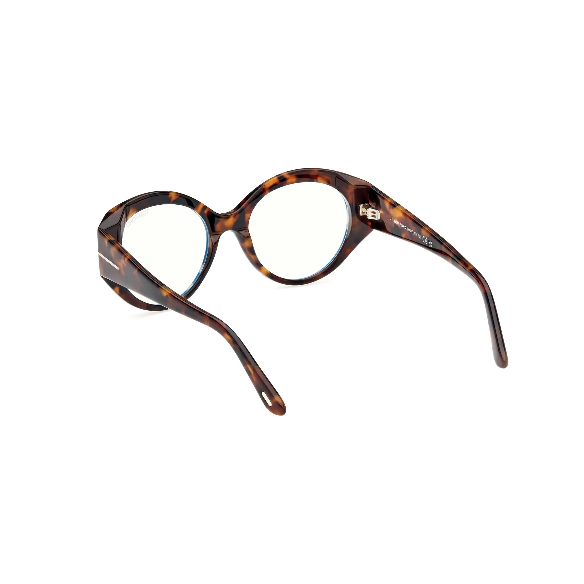   Tom Ford FT 5950-B Blue Block 052  Avana Scura | Occhiale Da Vista Donna 