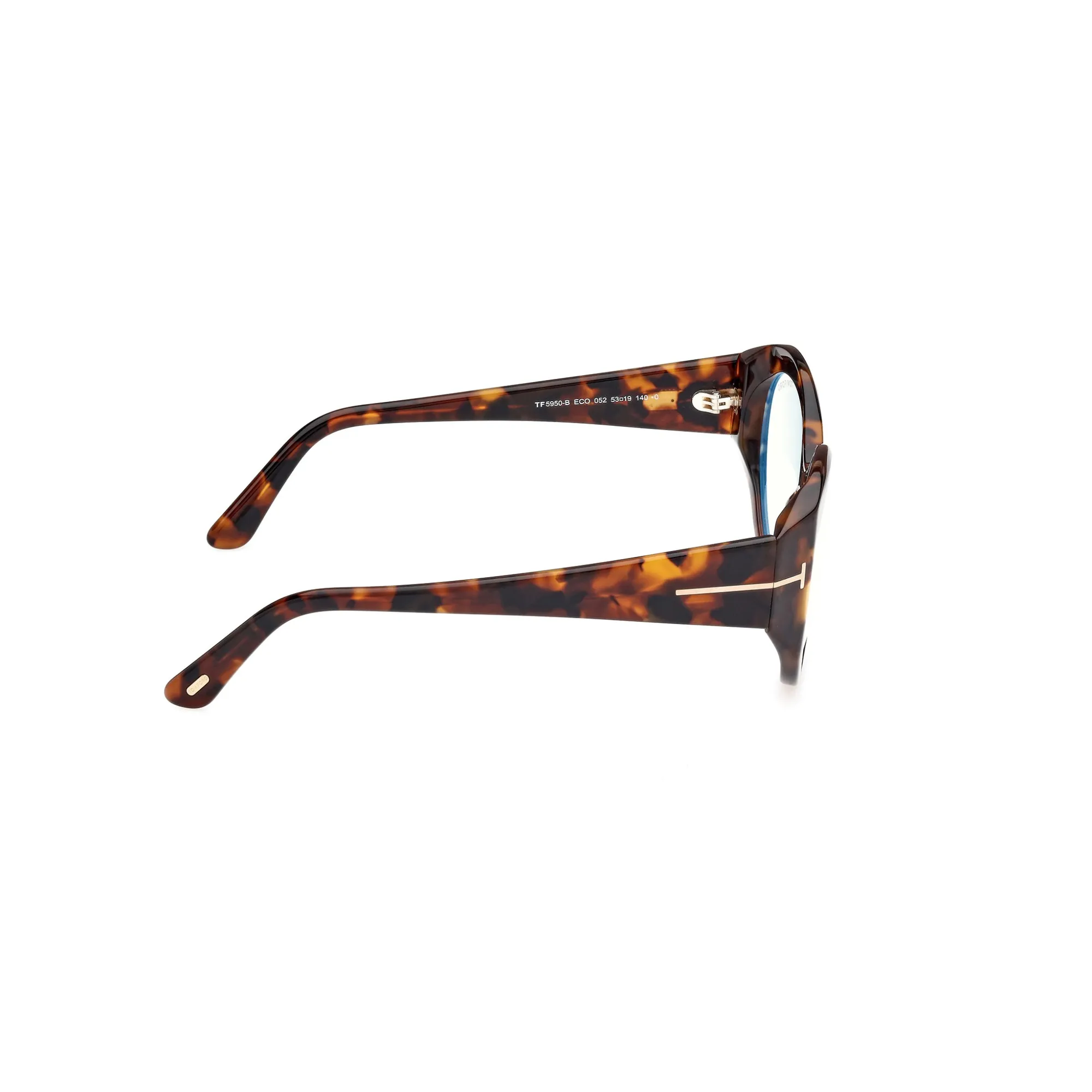   Tom Ford FT 5950-B Blue Block 052  Avana Scura | Occhiale Da Vista Donna 