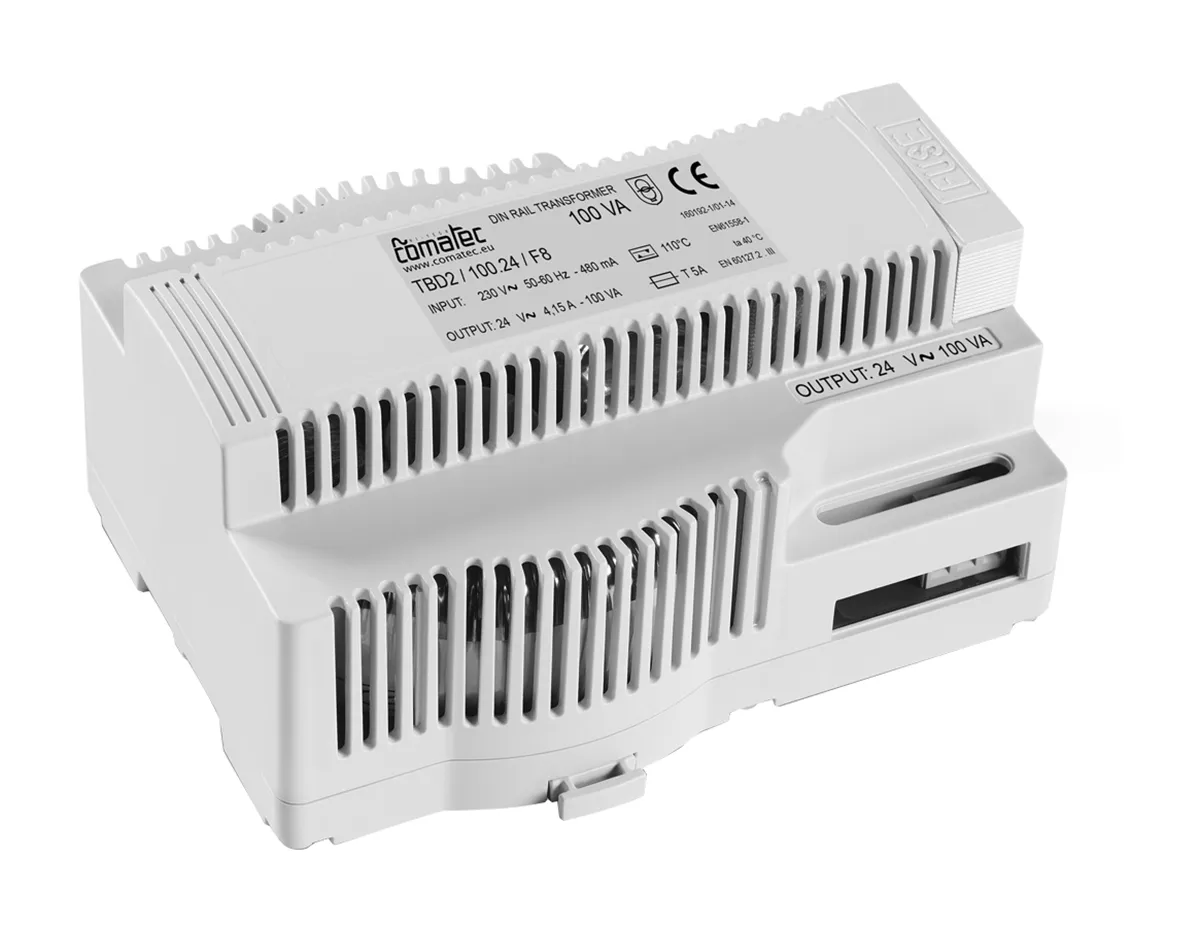 Trasformatore guida DIN Comatec, secondario 12V ca, 100VA