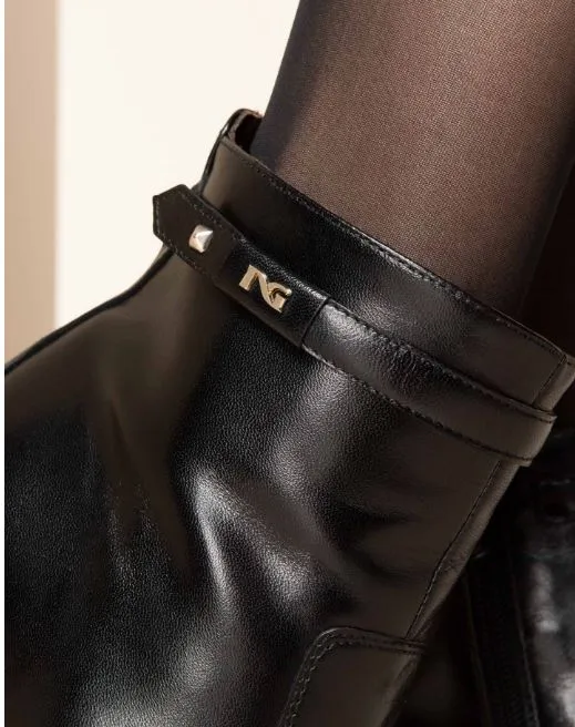 TRONCHETTI PELLE NAPPA NERO