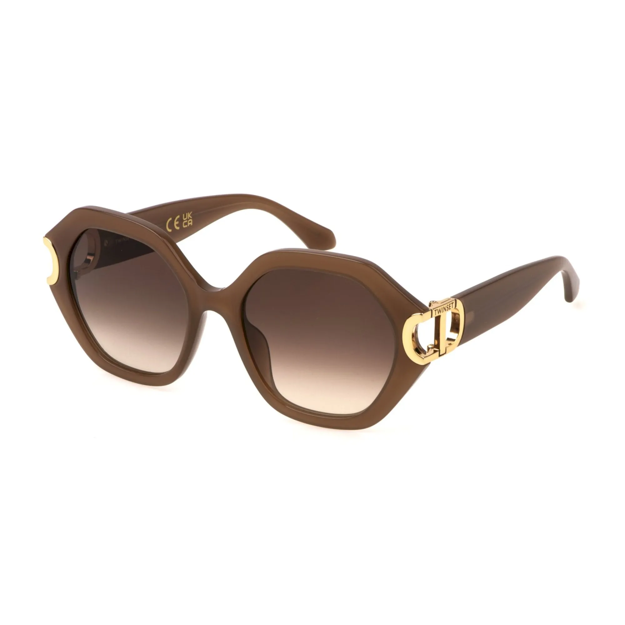   Twinset STW063 - 03G9 Rosa Cipria Opale Lucido | Occhiale Da Sole Donna 