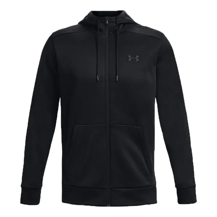 Under Armour Fleece FZ Hoodie Black Uomo 1373357 001
