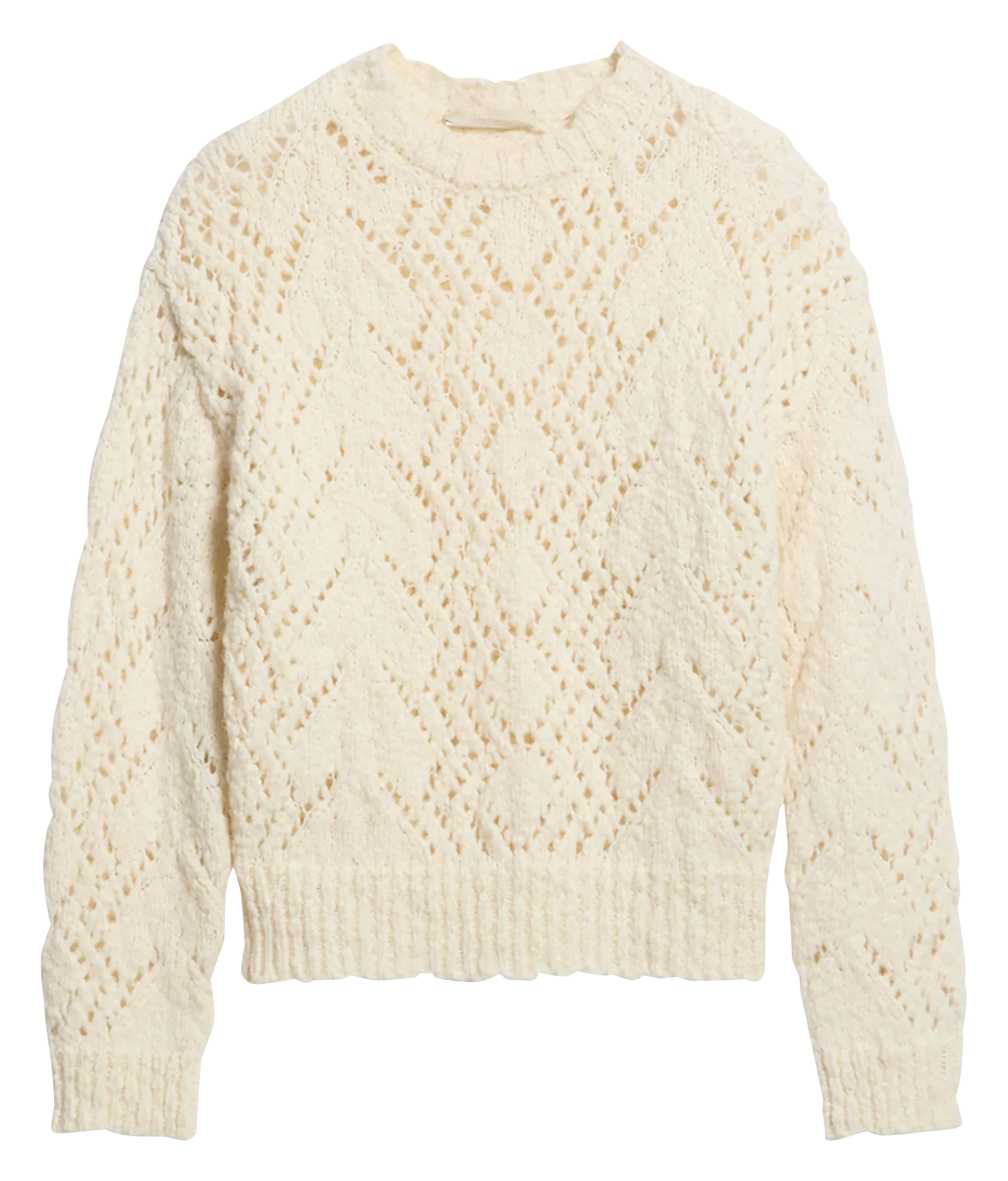  VANESSA BRUNO   EULALIE - Maglione traforato in misto lana | Bianco
