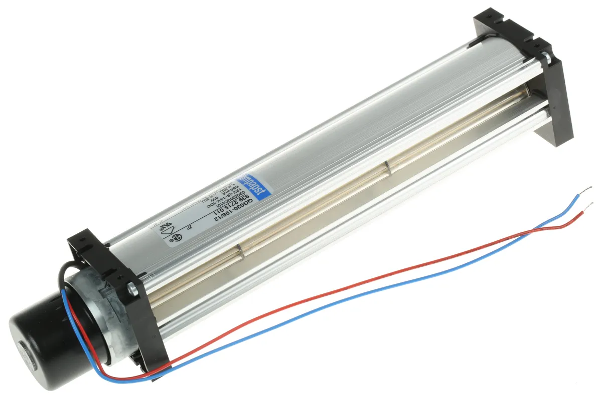 Ventilatore tangenziale ebm-papst, 100m³/h, 12 V dc, 47.5 x 258 x 50mm