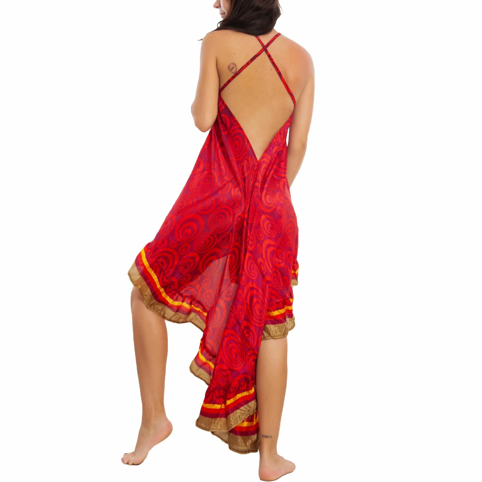 Vestito donna abito asimmetrico RK-102